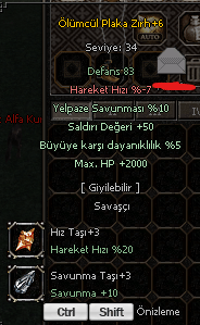 +6 2000 HP 50 STR FULL TAS OLUMCUL