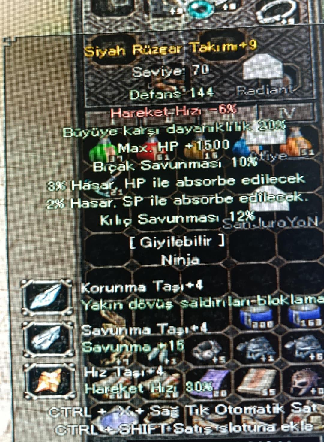 +9 ninja çelik elit