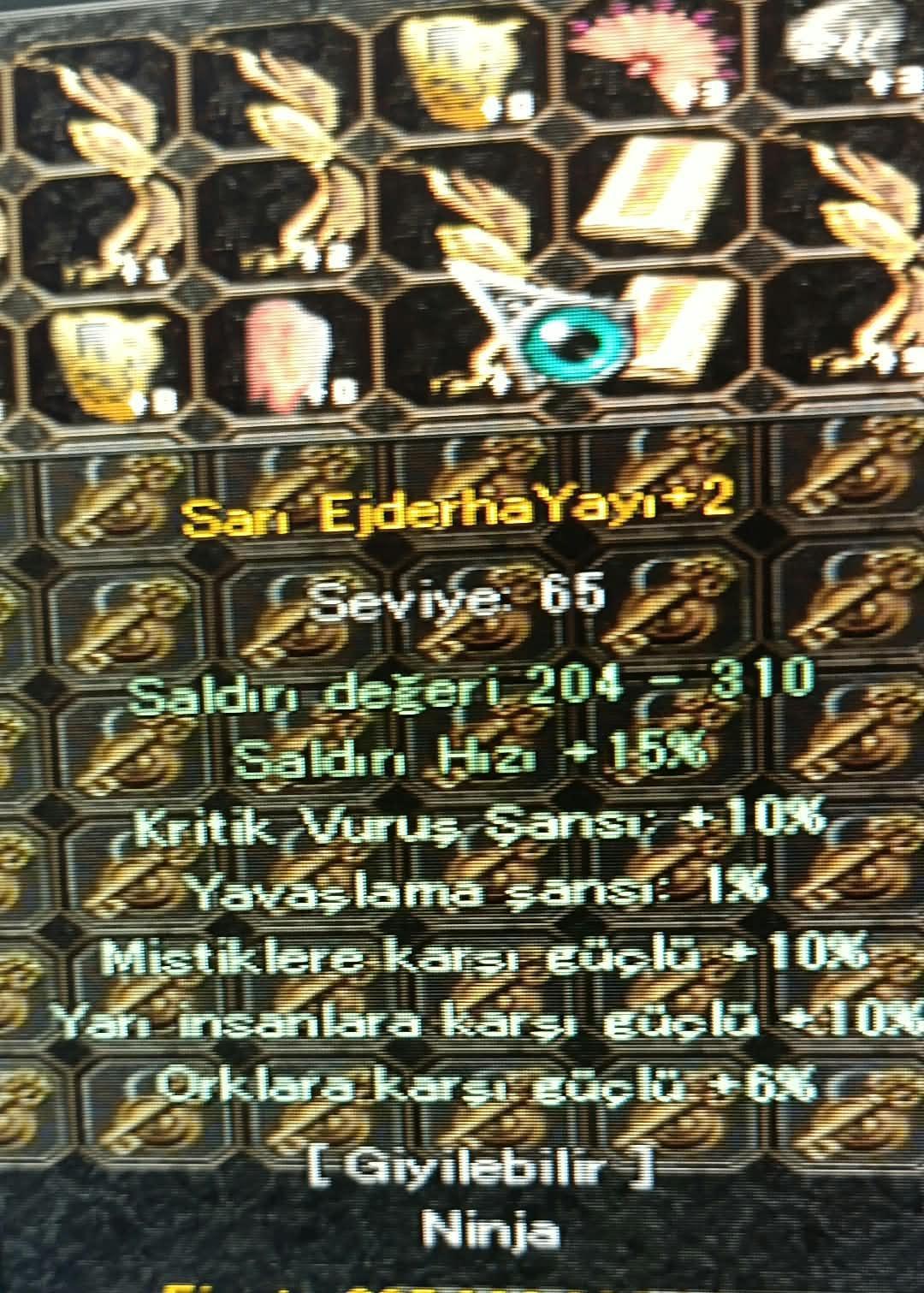 ELİT SARI EJDERHA YAY NİNJA