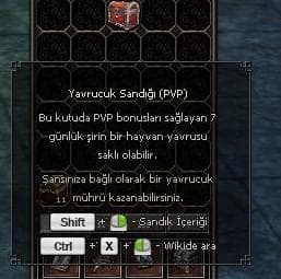 YAVRUCUK KUTUSU PVP SATILIR 100TL HEMEN TESLİM