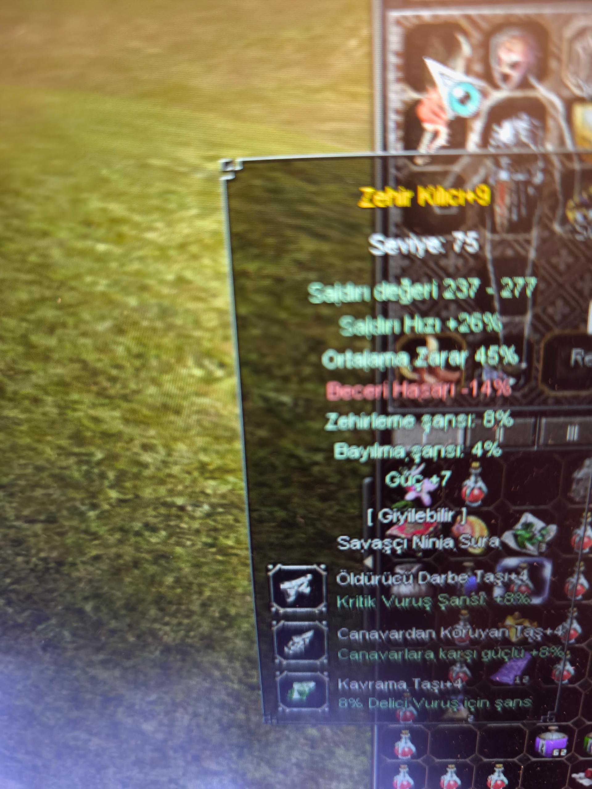 45 ORT 8 ZEHİRLEME 4 Bayılma 7 GUC ZEHİR KILICI