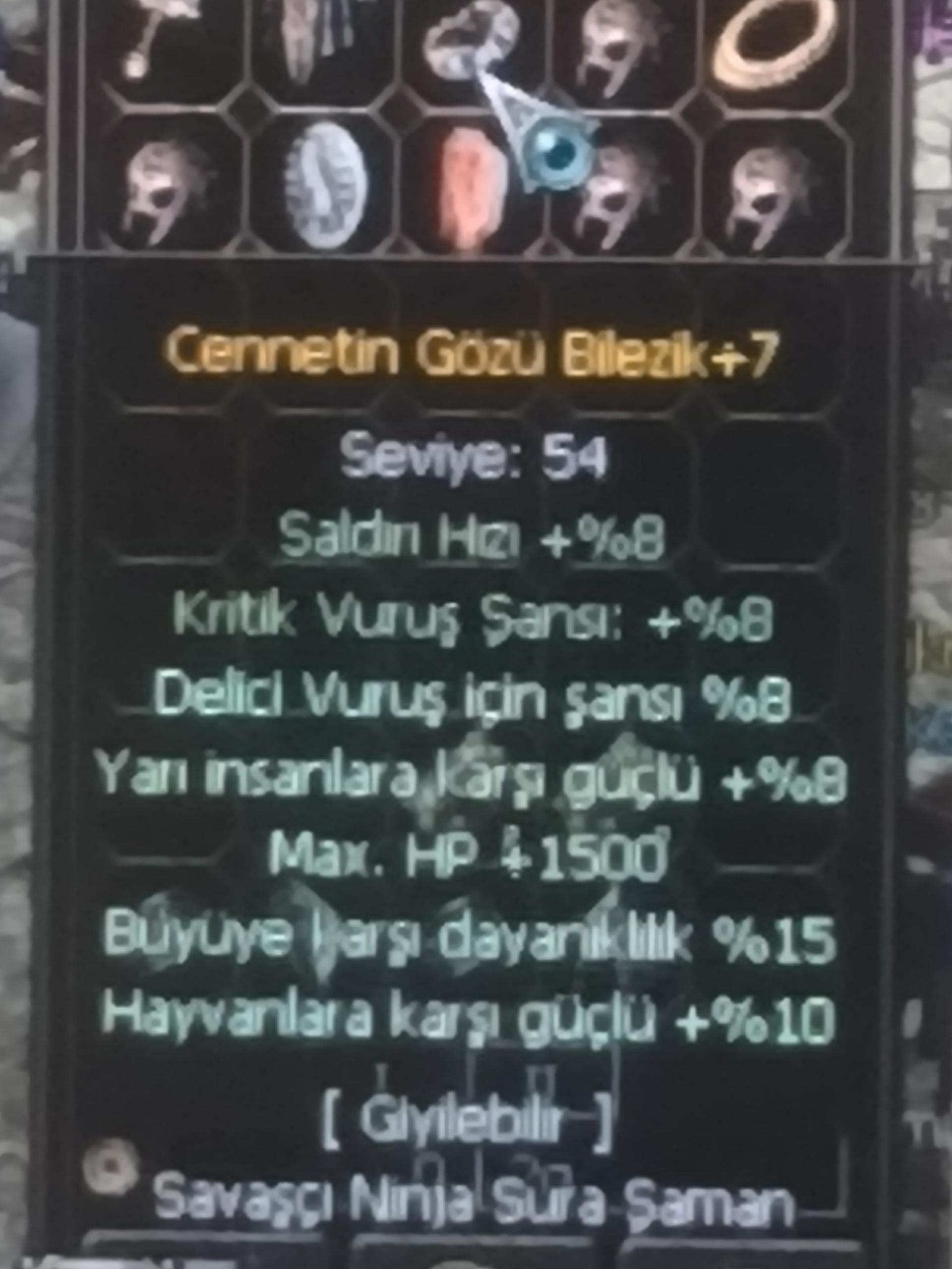 Elit Cennetin gözü bilezik