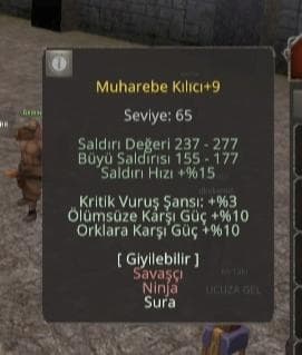 MUHAREBE KİLİCİ +9