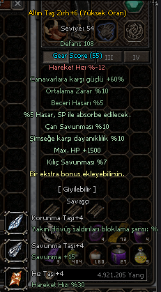 10 şimşek 1500k HP li full 4 taşlı yüksek oran altıntaş zırhı