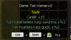 DEMİR TEN KEMER