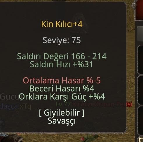 DÜZ KİN KILICI