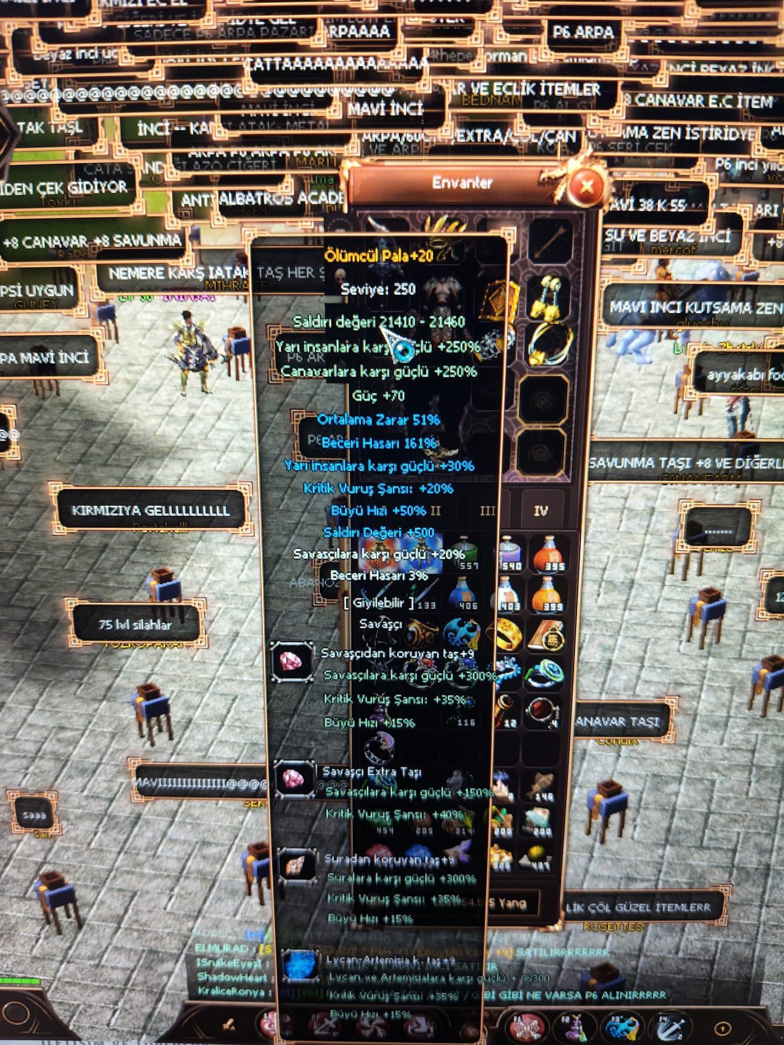 FULL WSLİK SAVAŞÇI +20 PALA VE +20 KILIÇ