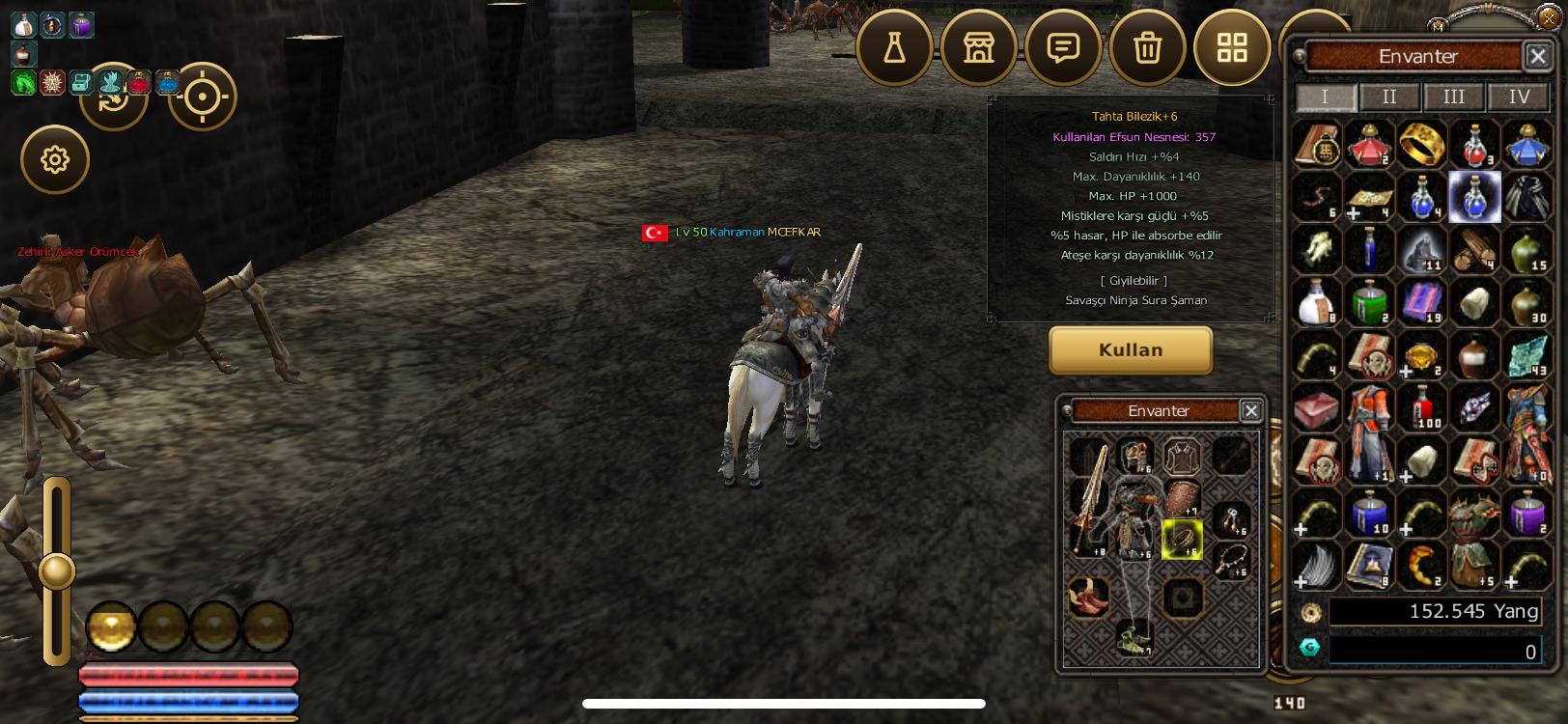 FULL+FULL KASILMALIK 50 lvl zihinsel savaşçı