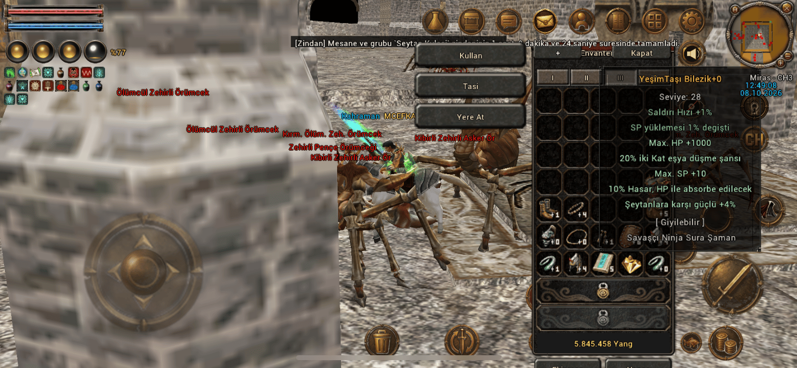 41 LVL İTEMLERİ FULL AT ZIRHLI SAVAŞÇI
