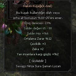 ELİT KUŞAK +9 HAVALI 51 ORT YARILI VURULU