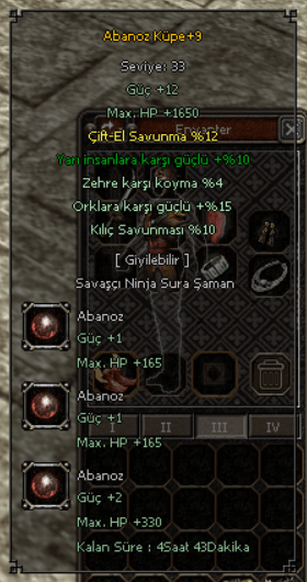 +9 ABANOZ KÜPE