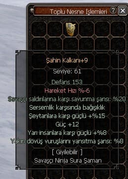 +9 ŞAHİN KALKAN KELEPİİRRRR