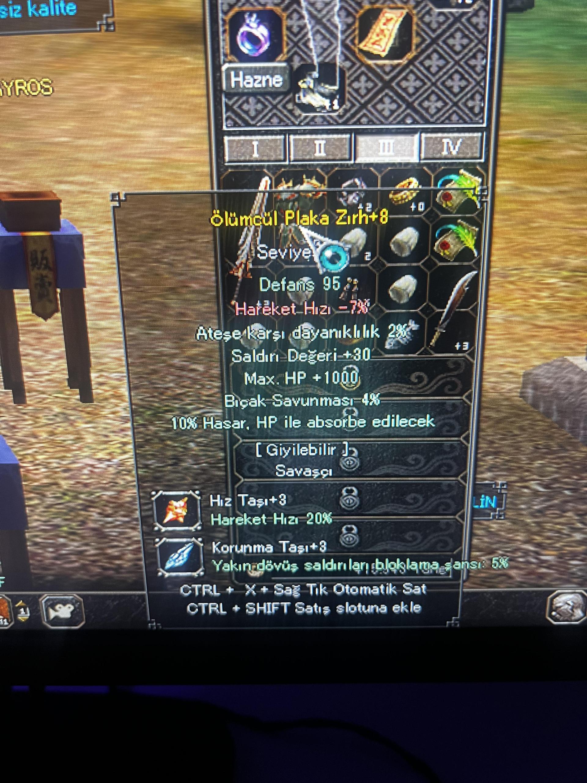 +8 ölümsüz zırh