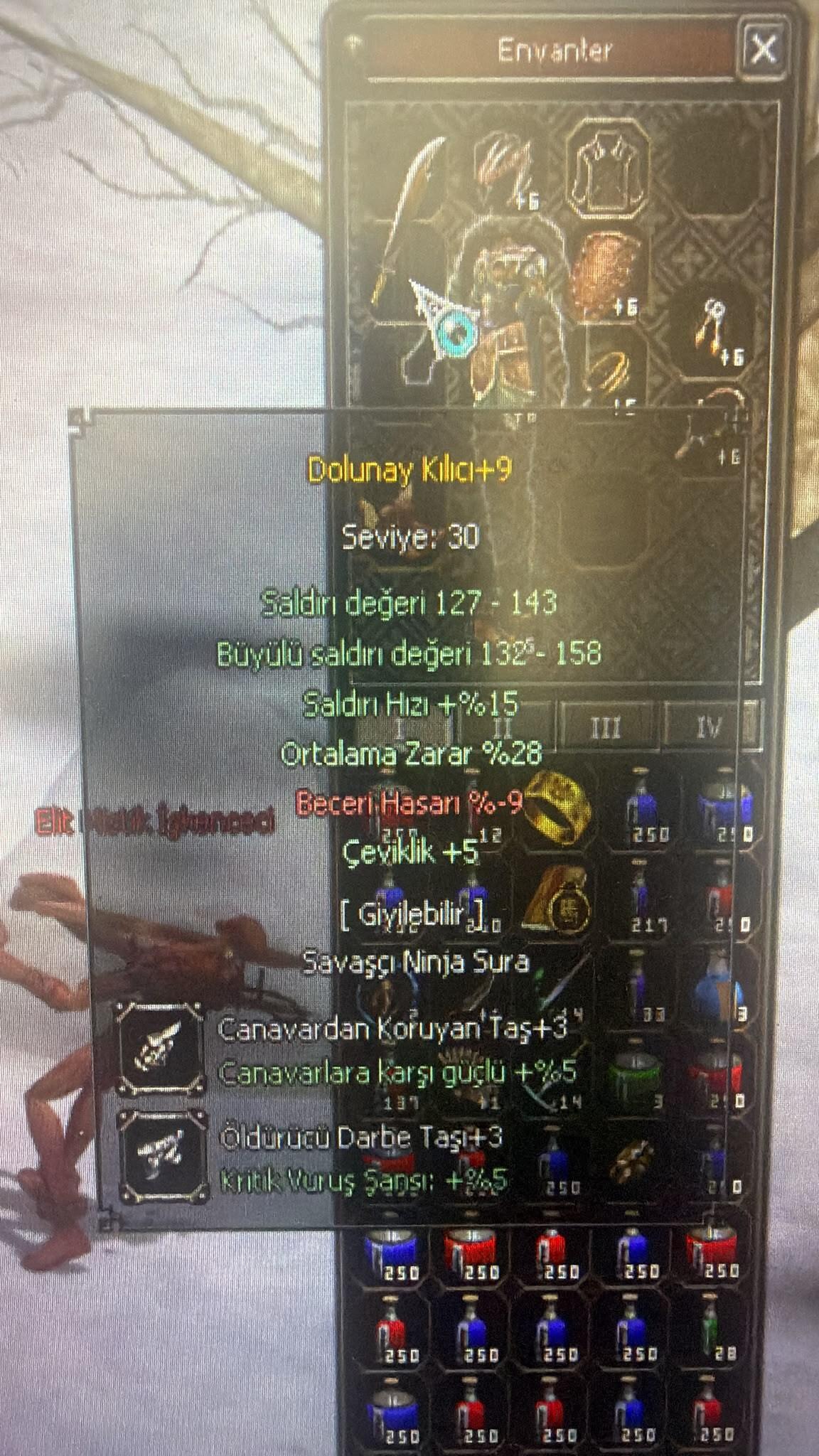 48 LVL İTEMLİ BÜYÜLÜ SİLAH KELEPİR