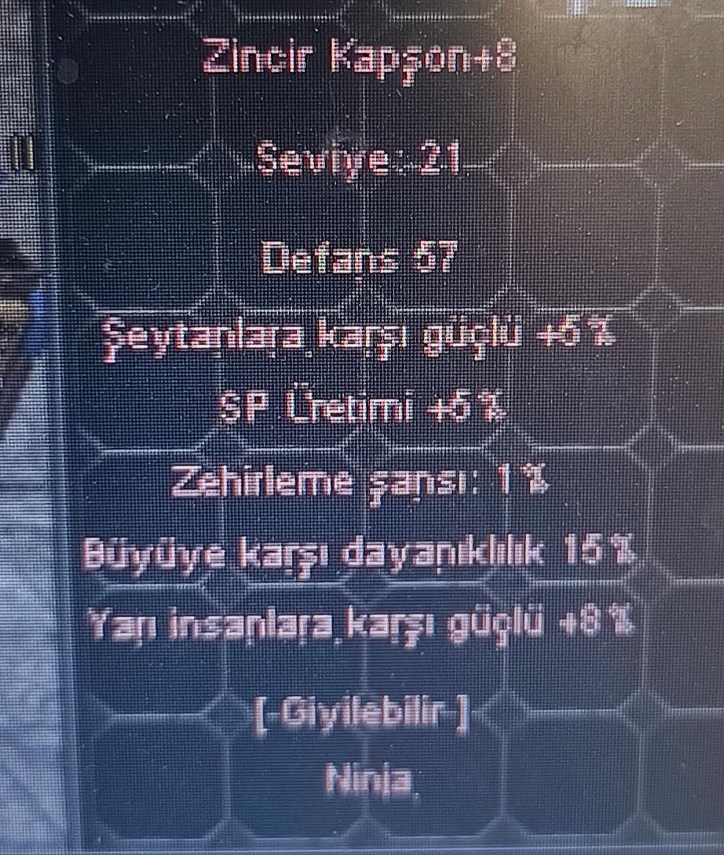 +8 15/8 NİNJA KASKI UYGUNA