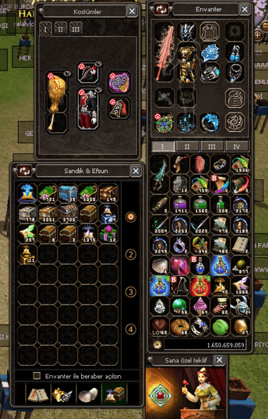 BEDAVAYA HESAP FULL RUH + FULL İTEM 100 K HASARLI HEMEN TESLİM