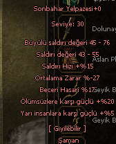 17 BEC 5 YARI SONBAHAR YELPAZESİ ŞAMANLARA MÜJDE