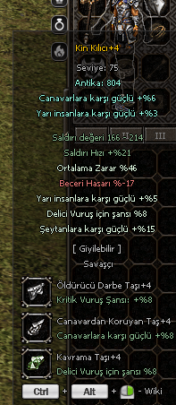 Kin Kılıcı aktifim (zehir alınır takas olur)