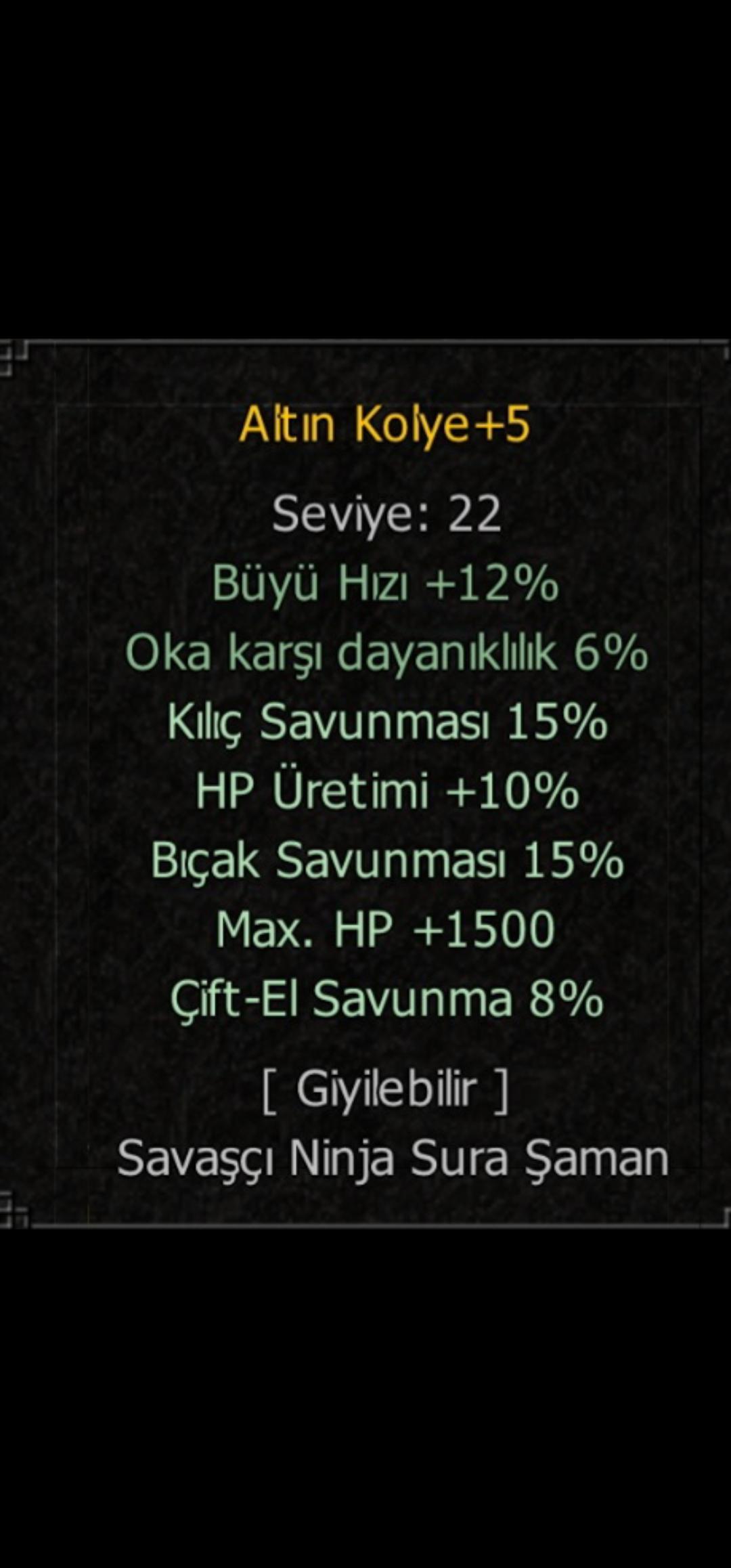 Elit kolye teklif alınır