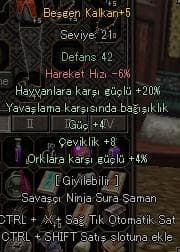 +5 Beşgen kalkan