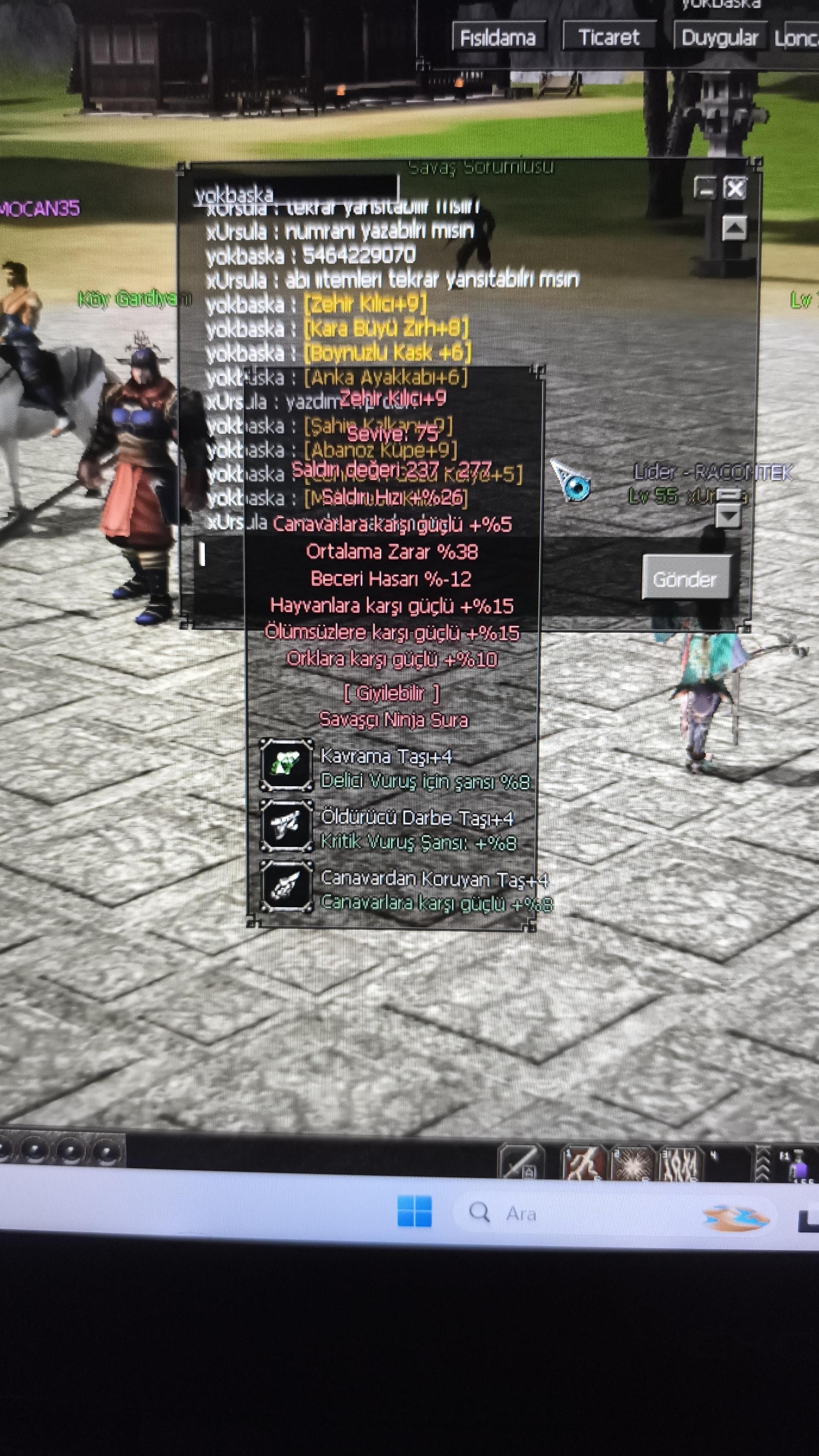 75 level büyülü sura