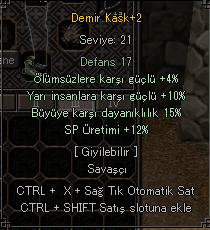 10 yarı 15 büyü demir kask