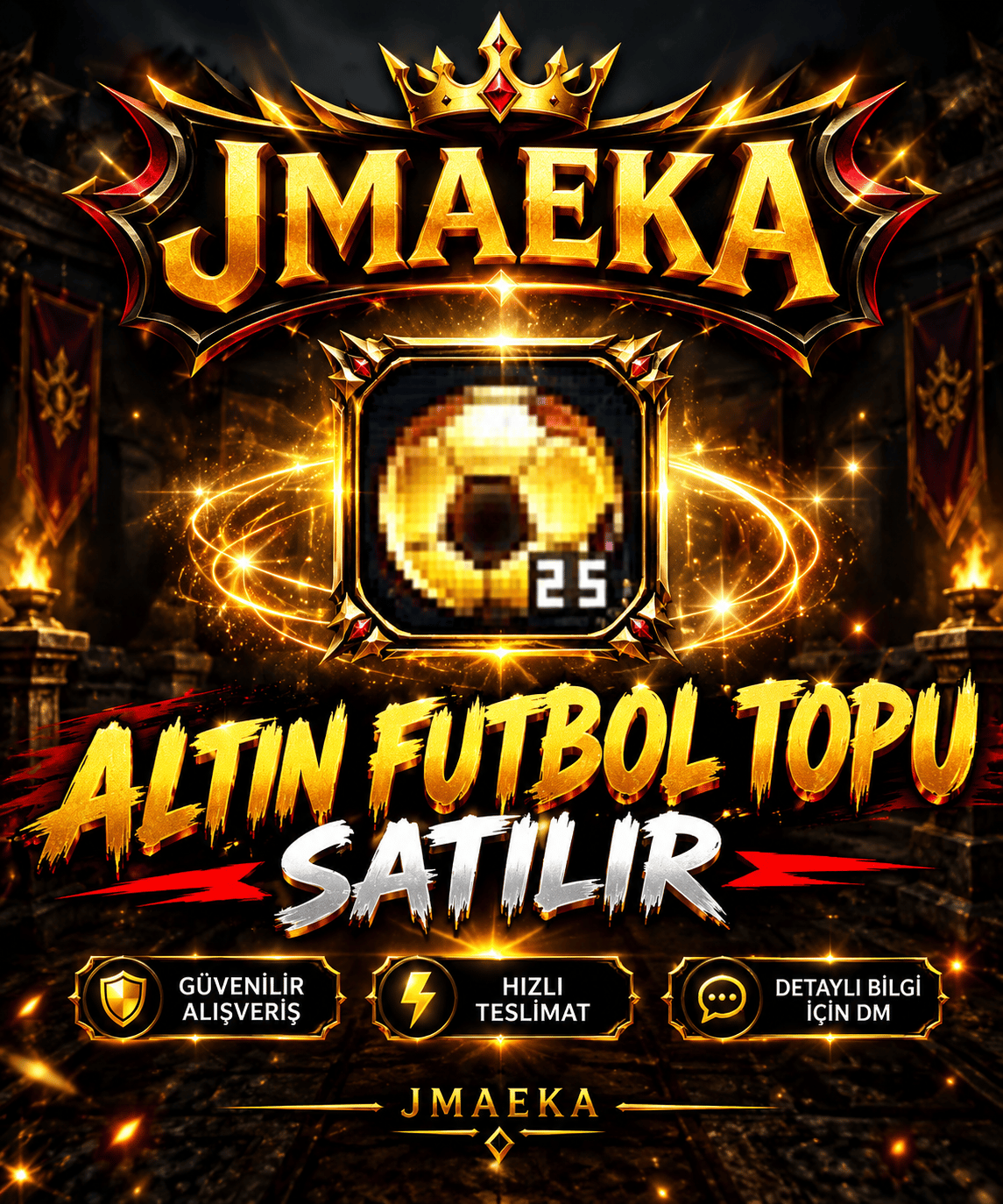 X30 ADET ALTIN FUTBOL TOPU