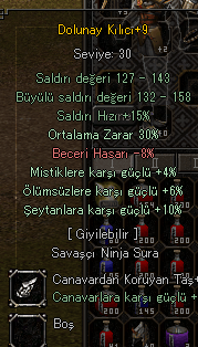 +9 30 ORT DOLU +24.5M YANG + 20 EŞYA DÜŞÜRME 4 EFSUN BİLEZK