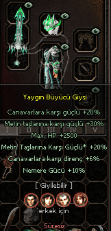 PERMA KOSTÜM SET 20-25 METİN EFSUNLU KARIŞIK SAÇ,SİLAH,ZIRH
