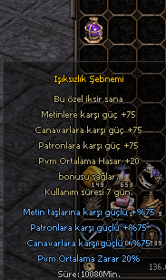 IŞIKSIZLIK ŞEBNEMİ VE 3 ADET KALICI ŞEBNEM HASAR UÇURUCULAR
