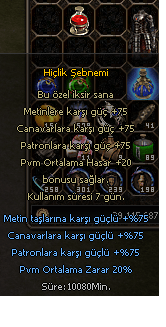 HİÇLİK ŞEBNEMİ ANINDA TESLİMAT