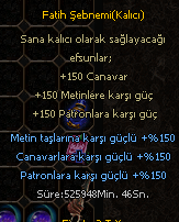 FATİH ŞEBNEMİ - KALICI 150 METİN 150 CANAVAR 150 PATRON