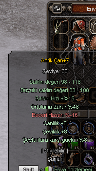 45 lik skılleri G ŞAMAN