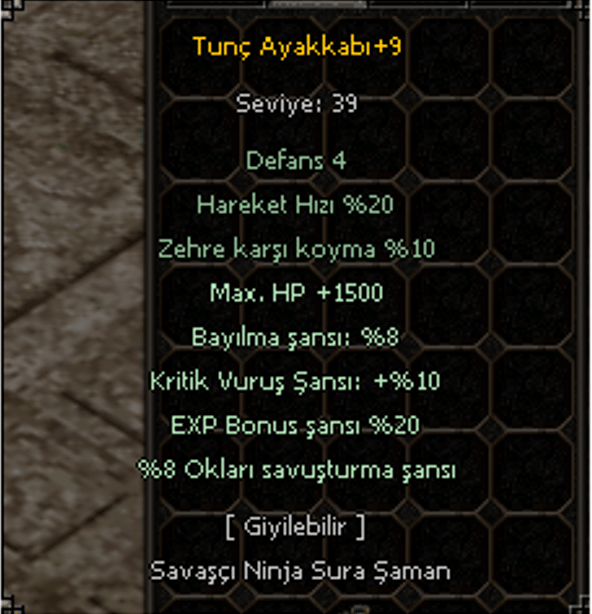 +9 TUNÇ AYAKKABI ELİT
