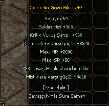 +7 CENNET BİLEZİK ELİT