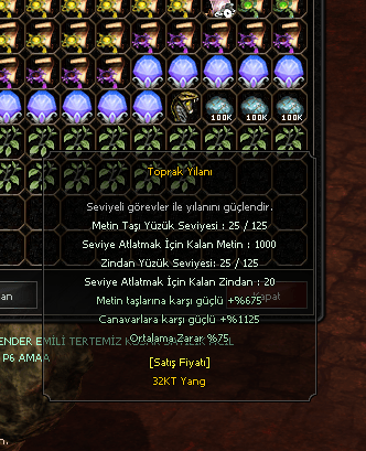 TOPRAK YILANI +25 LEVEL