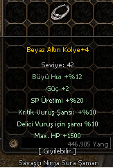 FARMLIK BEYAZ ALTIN KOLYE TEKLİF VER