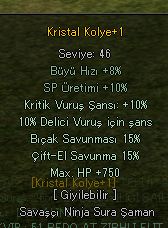 KRISTAL KOLYE HP + KRIT + DEL + SAV