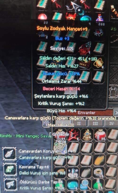 +9 SOYLU ZODYAK OYUN SONU SİLAH WON PARASİNA