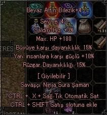 ELİT BEYAZ ALTIN BİLEZİK 10 YARI 15 BÜYÜ