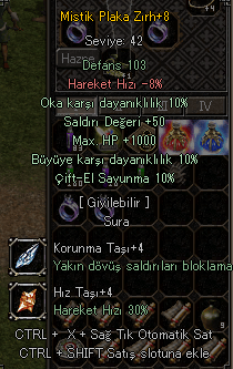 ELİT +8 MİSTİK PLAKA ZIRH