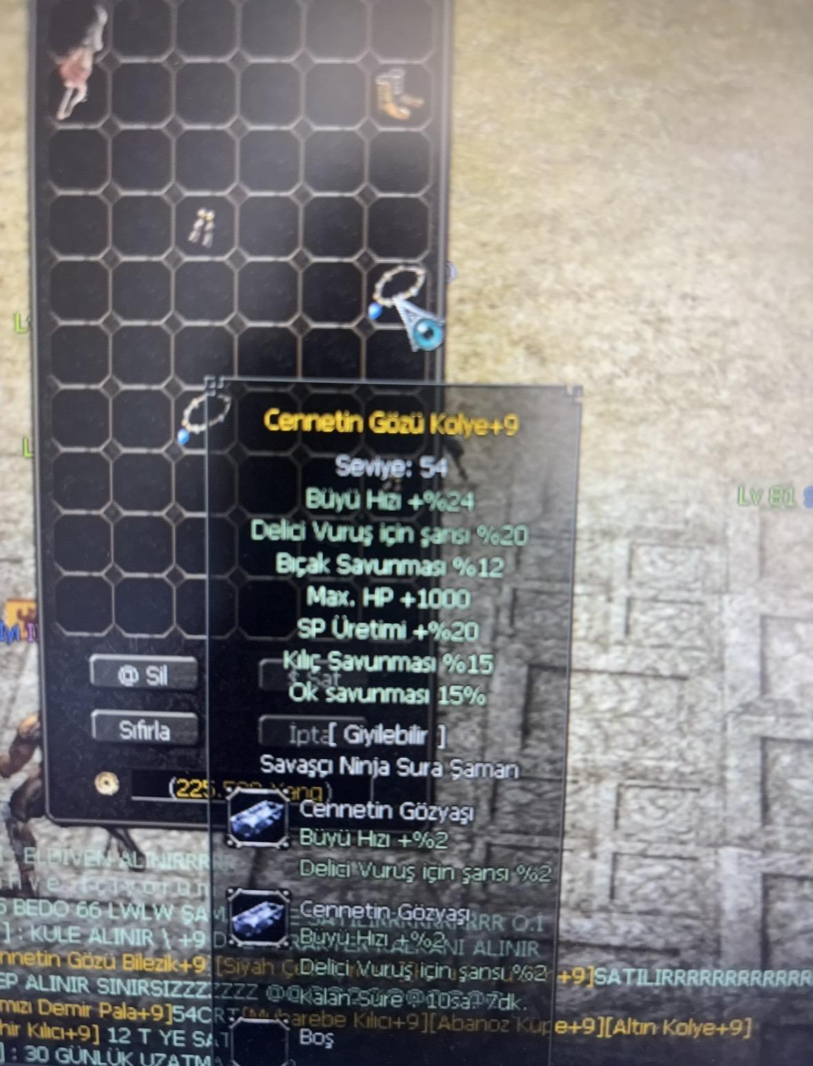 +9 3 SAV HP Lİ CENNET KOLYE