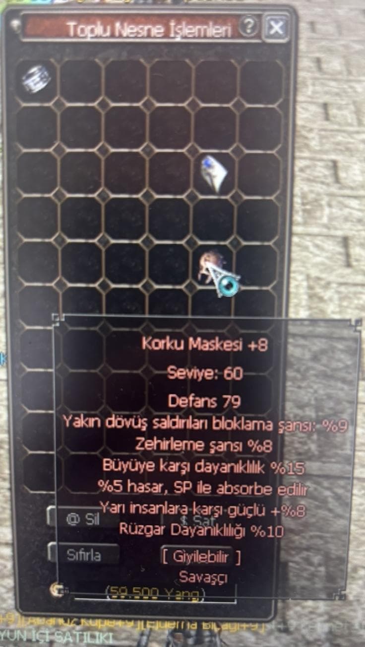 +8 ELİT KORKU MASKESİ
