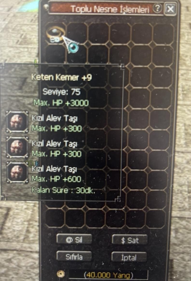 +9 KETEN KEMER