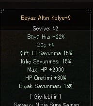 BEYAZ ALTIN KOLYE