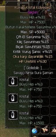 KUVARS KOLYE +2(Quartz Necklace+2)