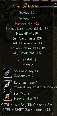 +8 SIYAH CELIK