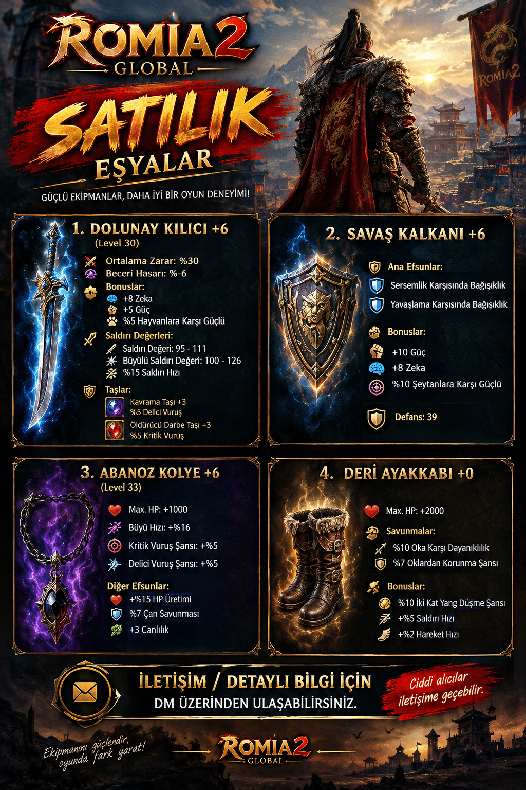 İTEMLİ 3GLi FULL 54 LEVEL B.SİLAH SURA ACİL FARM CANAVARİ