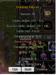 +8 32 ort 12 güç elit dolu