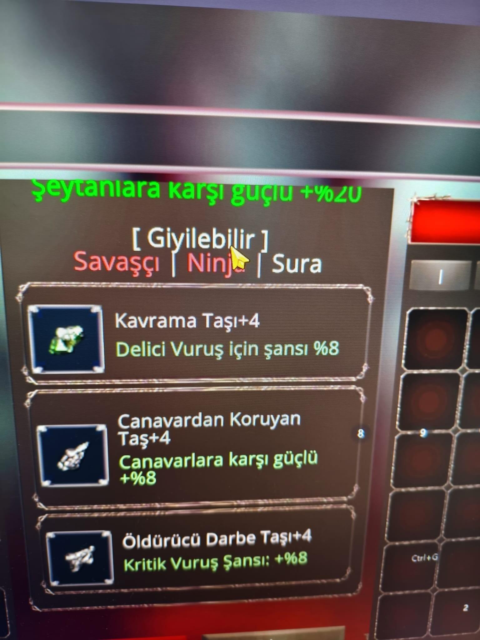 75 lwl İTEMLİ SÜRGÜNLÜK BÜYÜLÜ KESKİNLİK SURA